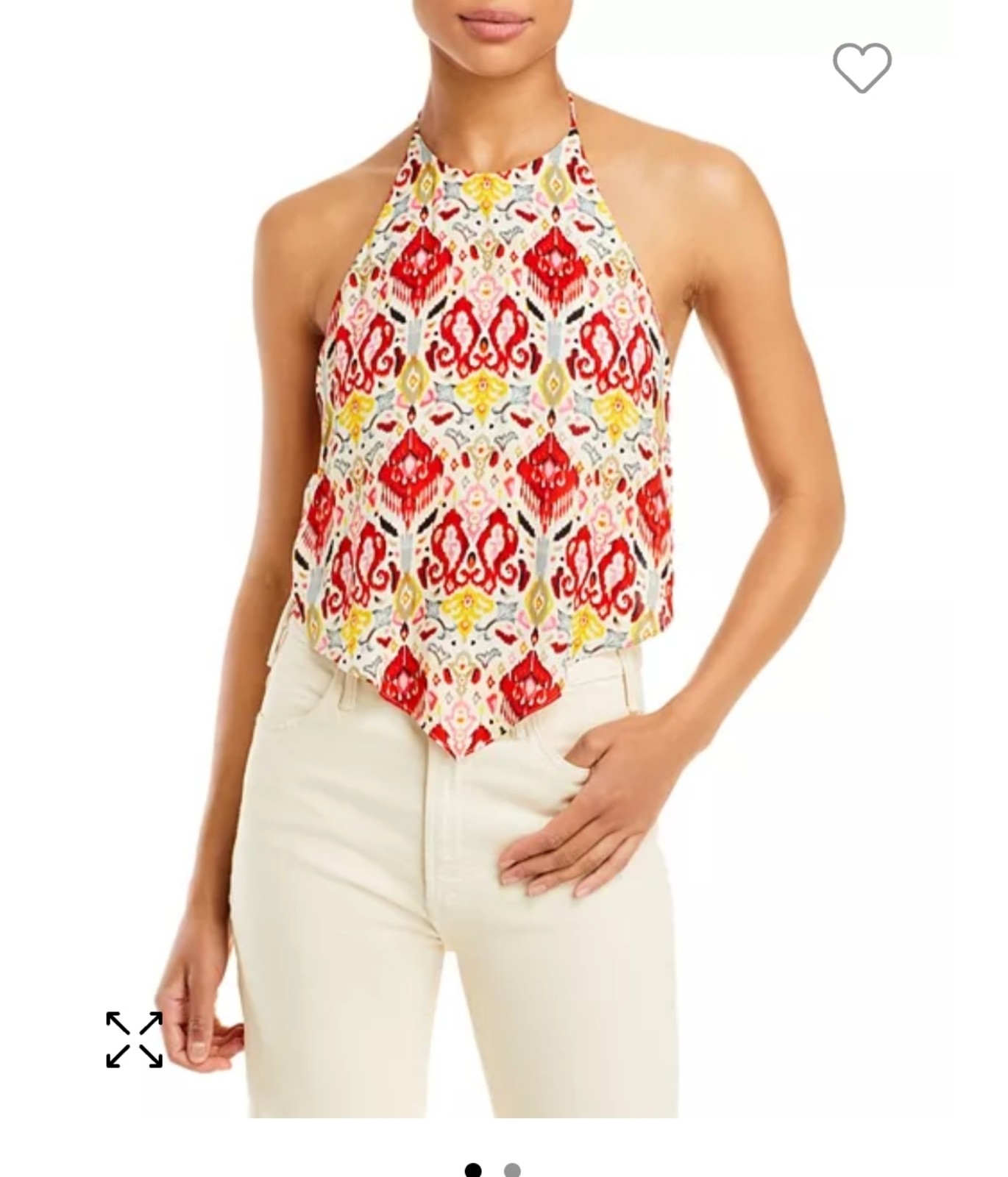 Alice and Olivia Frenchie Handkerchief Halter Top size XS