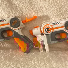 Rare Nerf N-Strike Nite Finder EX-3 Whiteout Series Blaster Toy Exclusive Rare