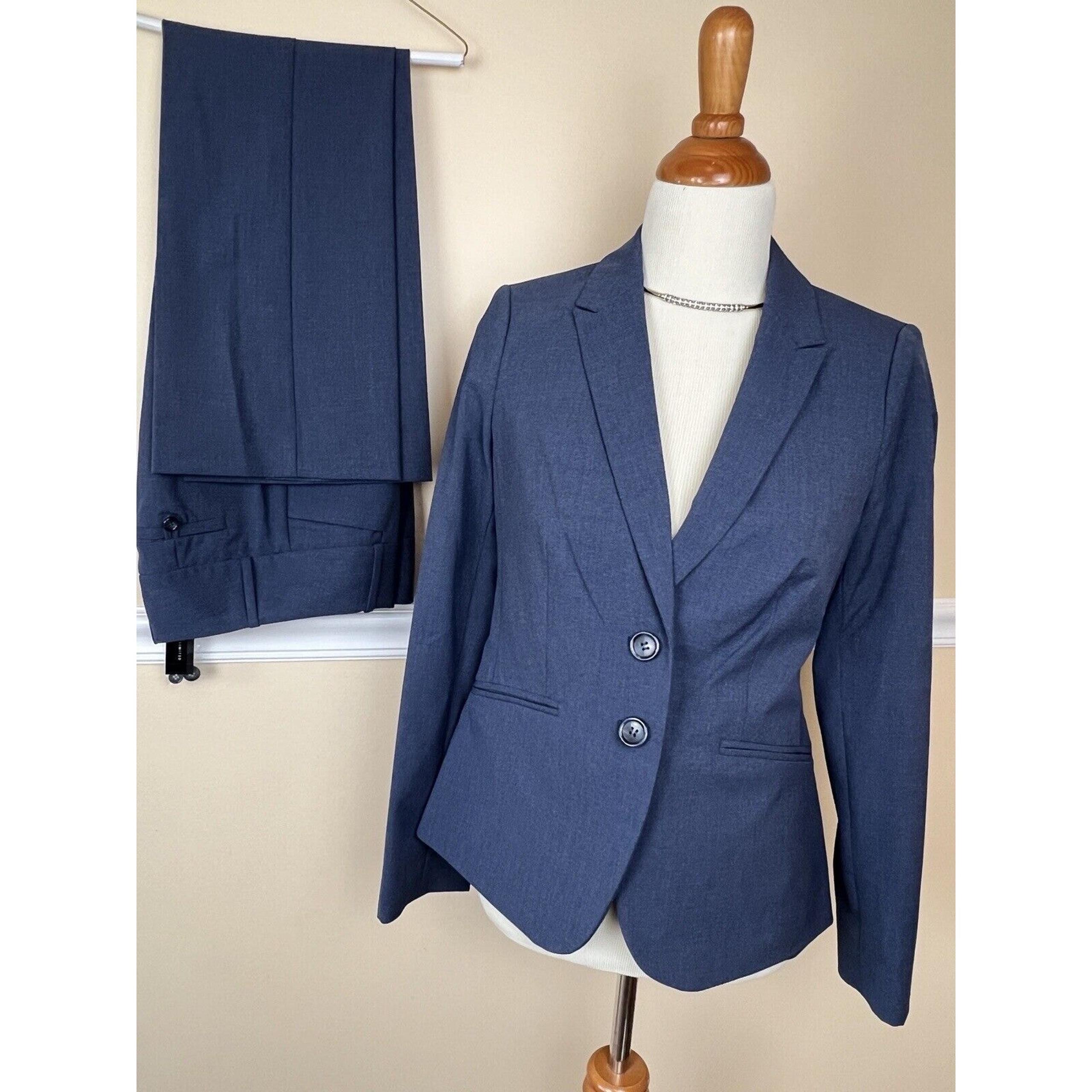 NWT The Limited Women’s Blue 2Pc Pant Suit Sz 2 6