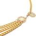 Waist Chain Belt Three Layer Alloy Dangle Tassel Gold Tone Shiny Punk New Gift