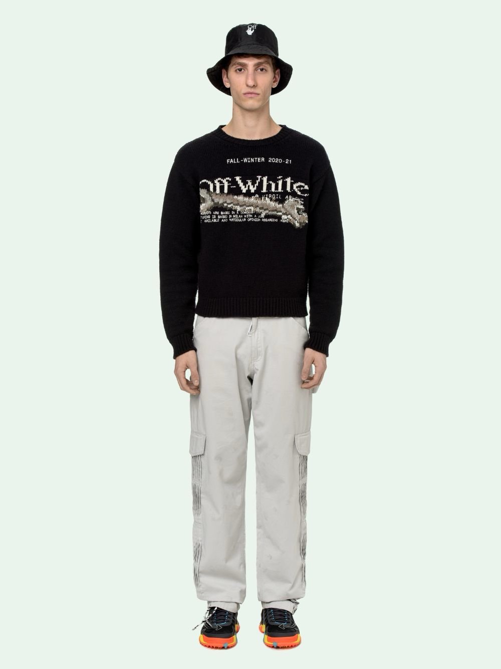 Off-White Black Pascal Tool Knitwear Sweater Sz. S