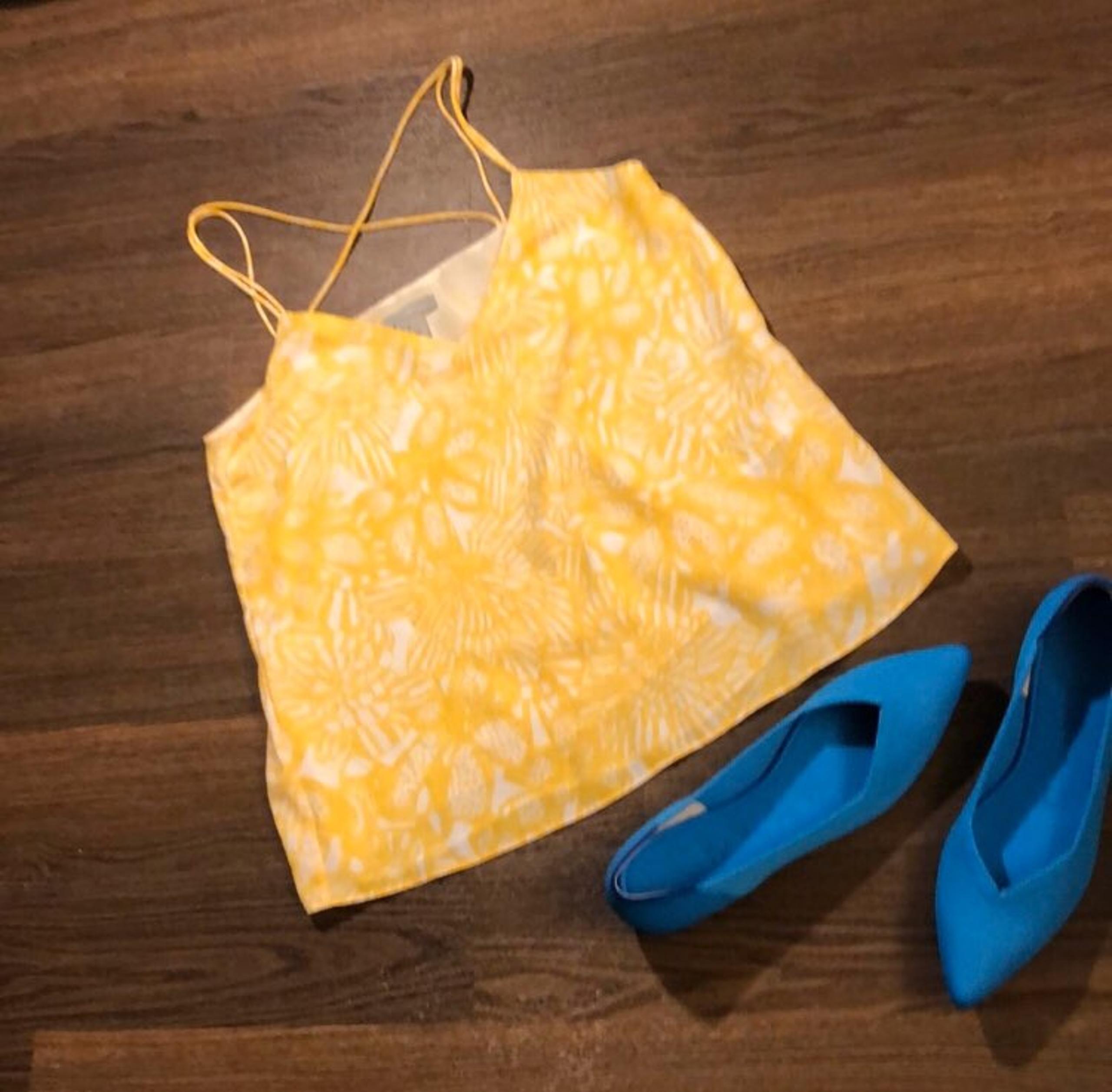 H&M Strappy Tropical Print Tank Top