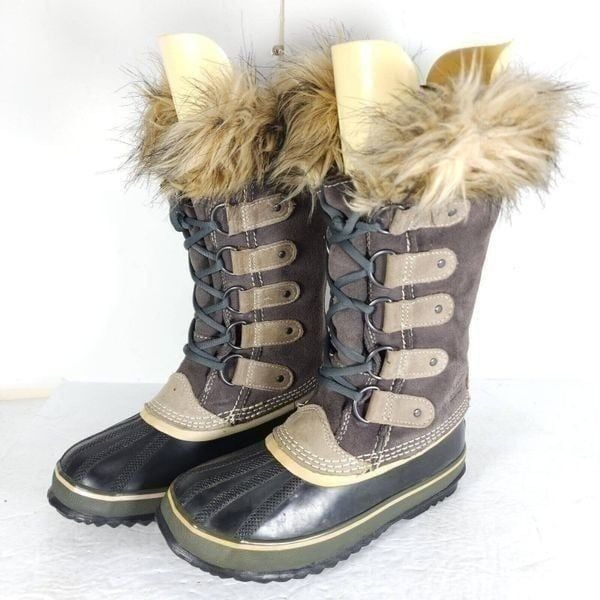 Sorel Women's Joan Of Arctic US 6 Brown Waterproof Lined Winter Boots