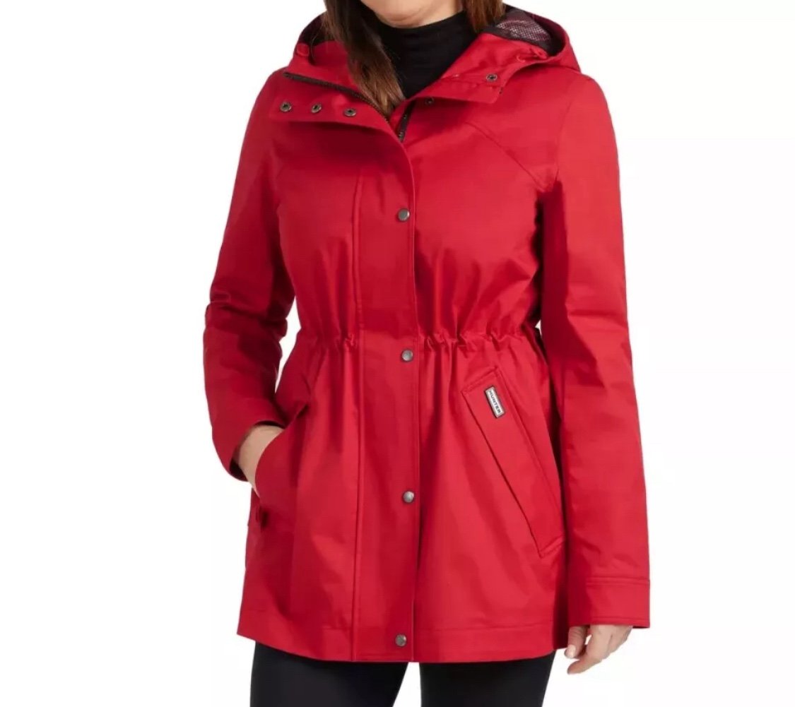 NEW Hunter Ladies' Water Resistant Rain Jacket Red, Black, Green S, M, L, XL Br