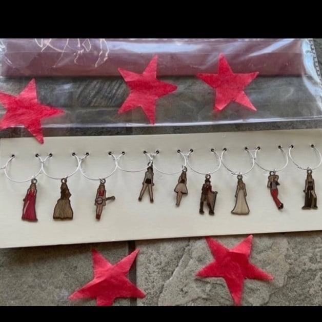 Taylor Swift Wine Charms