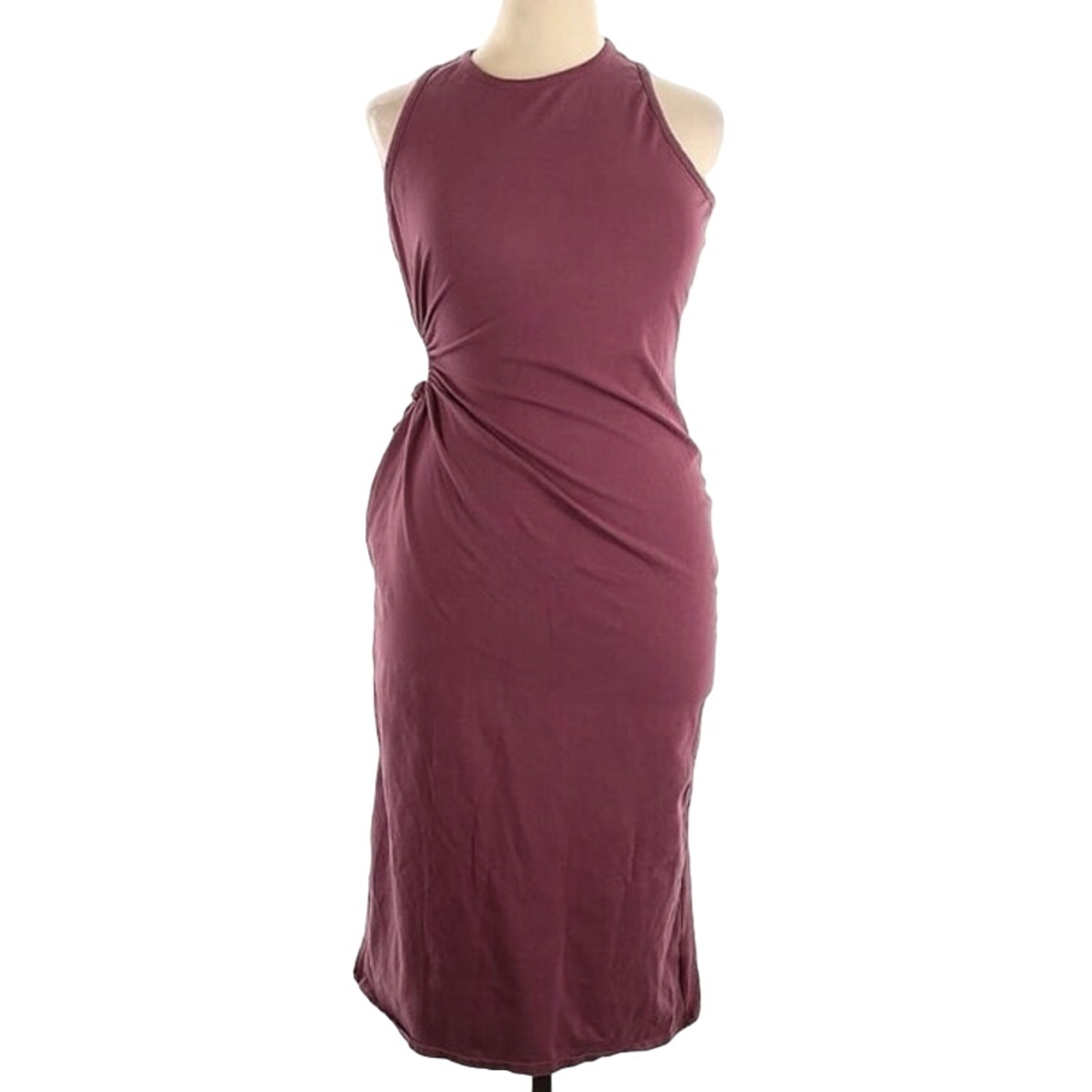 Eloquii Mauve Bodycon Dress with Cutout, Plus Size, Chic & Stylish Size XL