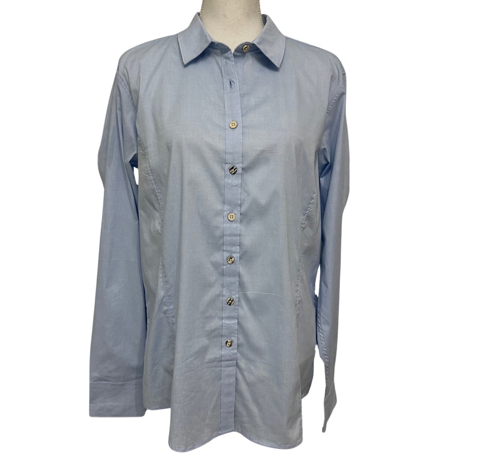 Ariat Women's Shirt SZ XL Powder Blue Long Sleeves Western Cowgirl NWT