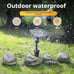 Solar Rock Lights 4-Pack | Auto-Dimming & 8H Runtime