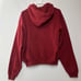 Skims NWT Cotton Fleece Classic Zip-up Hoodie Sweatshirt in Brick Red Medium