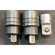 2 Pc Snap On Industrial GLASIF Adaptor 3/4 - 1/2”, MAC A1624 3/8”-1/2”