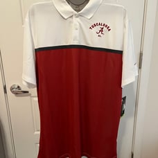 NWT Men's Nike Alabama Crimson Tide Color Block Victory Performance Polo (L)