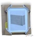 Threshold Studio McGee 16x20 Color Block Abstract Glass Framed Wall Art Lt Navy