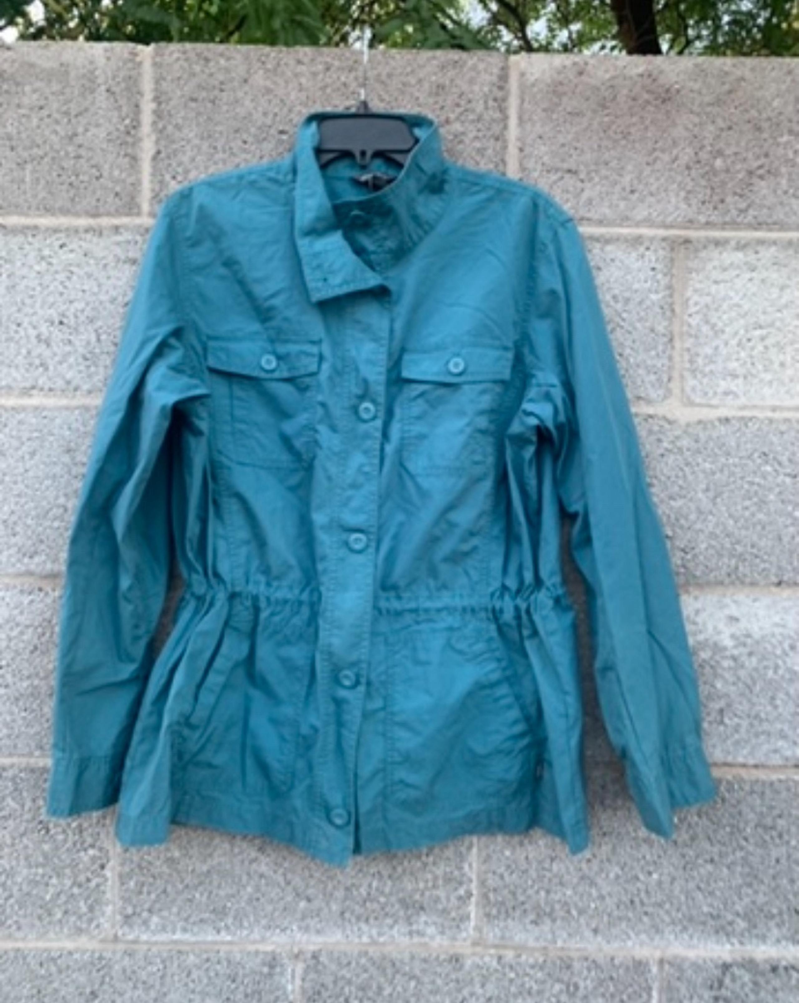 NWT Eddie Buaer Jacket Womens XL Teal Lightweight Chore Field Coat Military