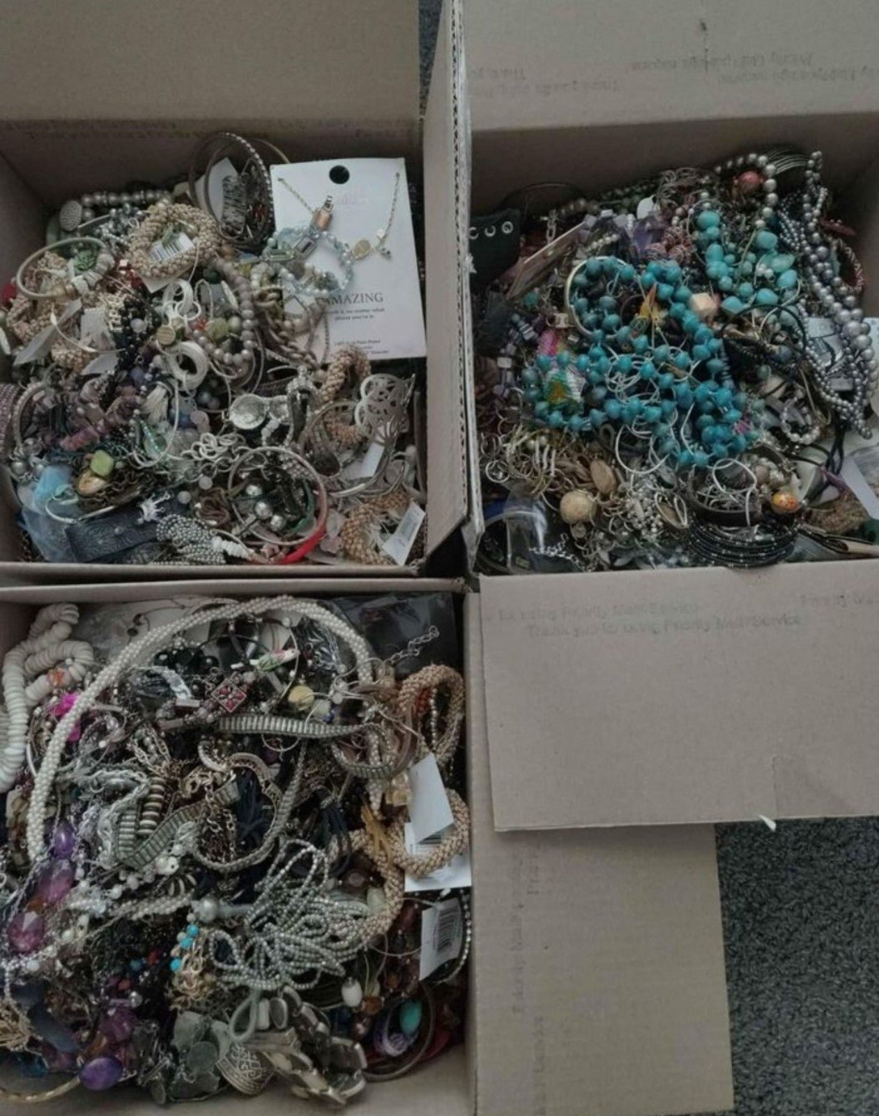 20 lbs jewelry lot necklaces bracelets rings earrings