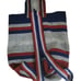 PATRIOTS Football Mexican Blanket Embroidered Backpack Bag Red White Blue