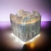 Large Selenite Candle Holder Tealight Votive Mineral Crystal Witchy Bohemian