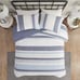 Madison Park Allegany 3 Piece Jacquard Duvet Cover Set , Full/Queen NEW
