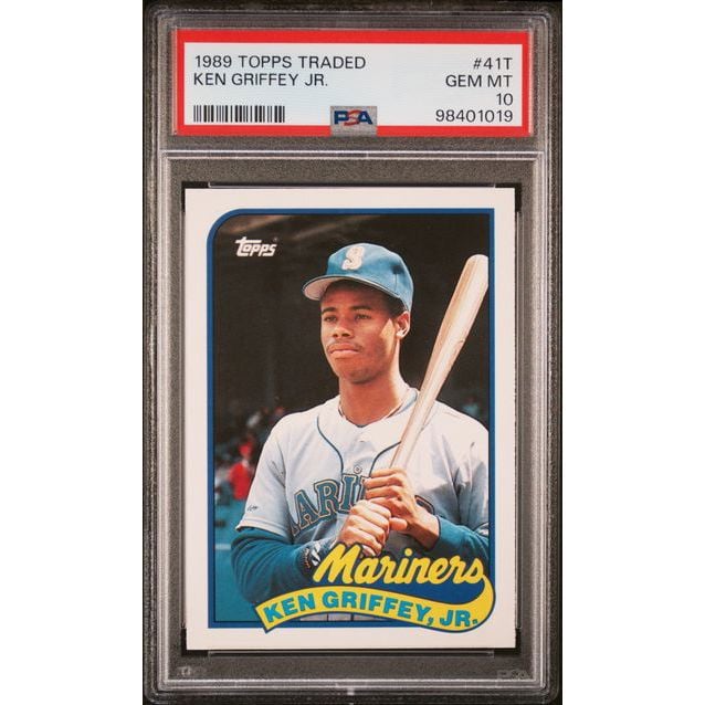Graded 1989 Topps Traded Ken Griffey Jr. #41T Rookie Card PSA 10