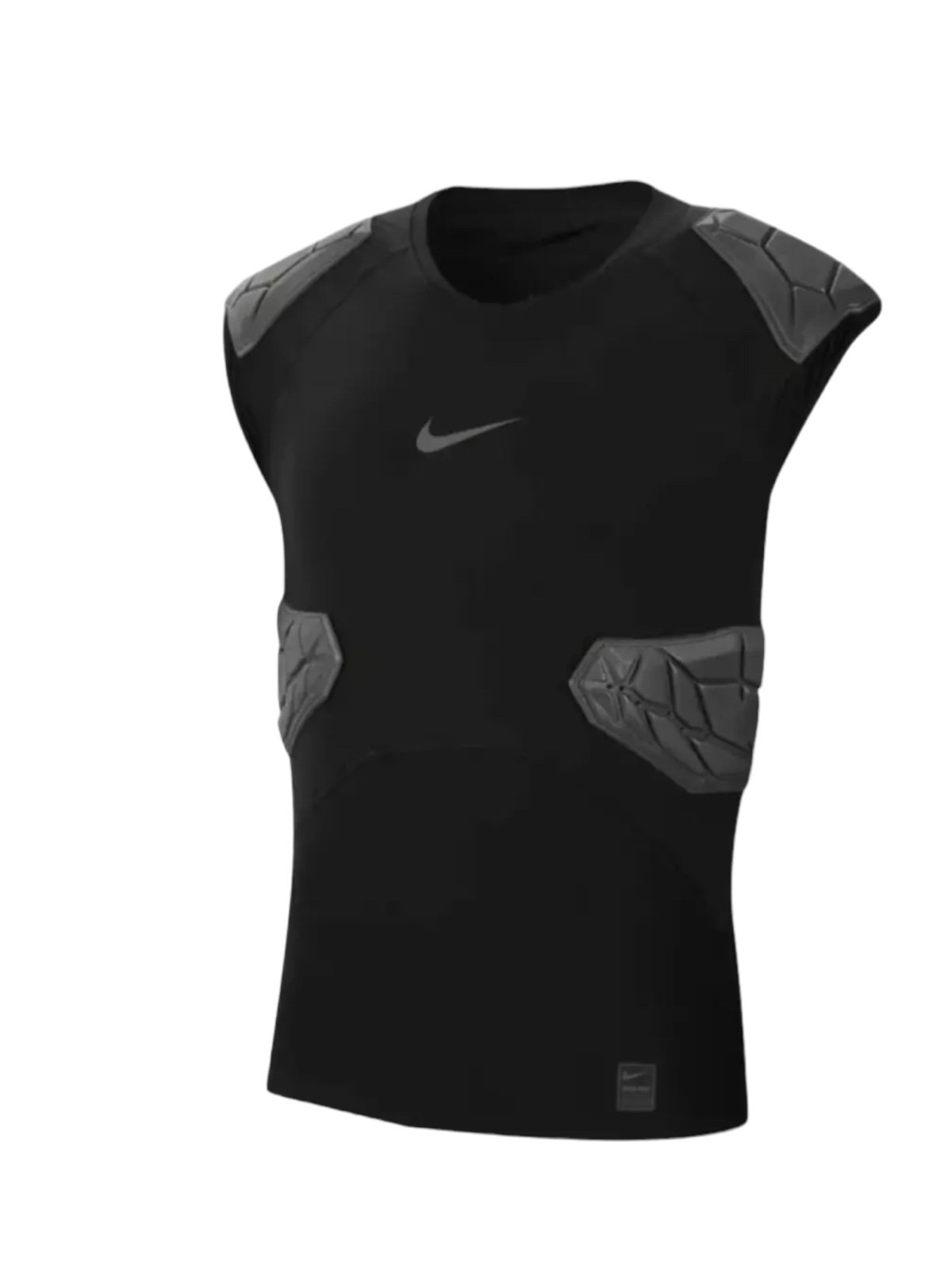 Nike Pro Hyperstrong 4-Pad Shoulder Rib Football Top Shirt Dri-Fit Black Medium