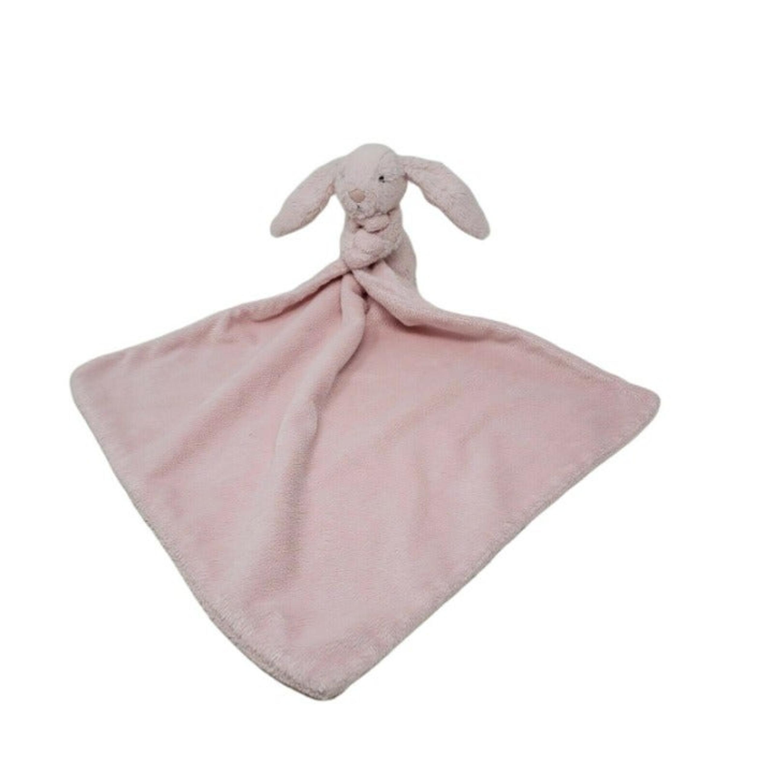 Little Jellycat Bashful Light Pink Bunny Rabbit Soother Security Blanket Lovey