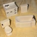 1946 Vintage Renwal Jolly Twins Replacement Dollhouse Bathroom Furniture