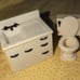 1946 Vintage Renwal Jolly Twins Replacement Dollhouse Bathroom Furniture