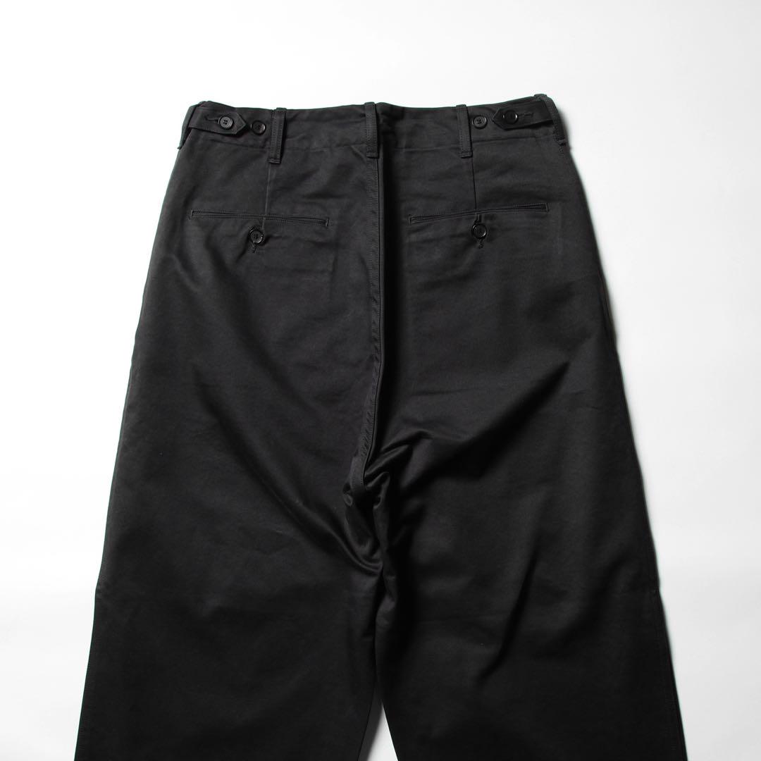 Auralee Washed Finx Chino Wide Pants - Ink | Garmentory