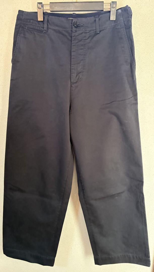 AURALEE WASHED FINX CHINO WIDE PANTS size 4