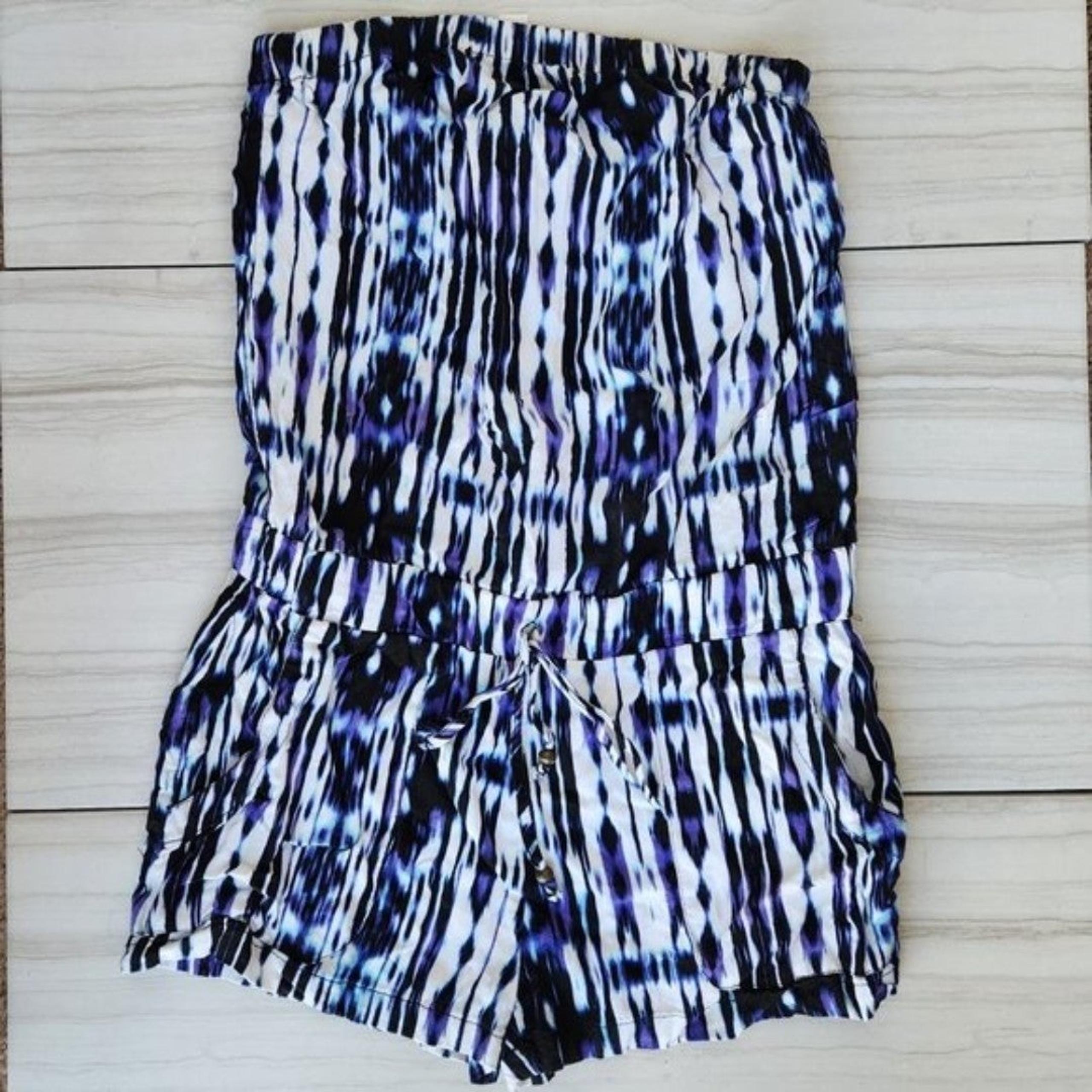 Aeropostale Strapless Tie Dye Romper