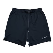 Nike Medium Dri-Fit Black Pull-On Casual Athleisure Exercise White Striped Short