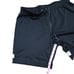 Nike Medium Dri-Fit Black Pull-On Casual Athleisure Exercise White Striped Short