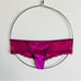 NWT Victoria’s Secret Magenta Wide Side Lace Purple Velvet Thong