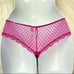 NWT Victoria’s Secret Magenta Wide Side Lace Purple Velvet Thong