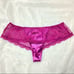 NWT Victoria’s Secret Magenta Wide Side Lace Purple Velvet Thong