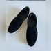 Vince Warren Platform Slip on Suede Sneaker Black Size 7