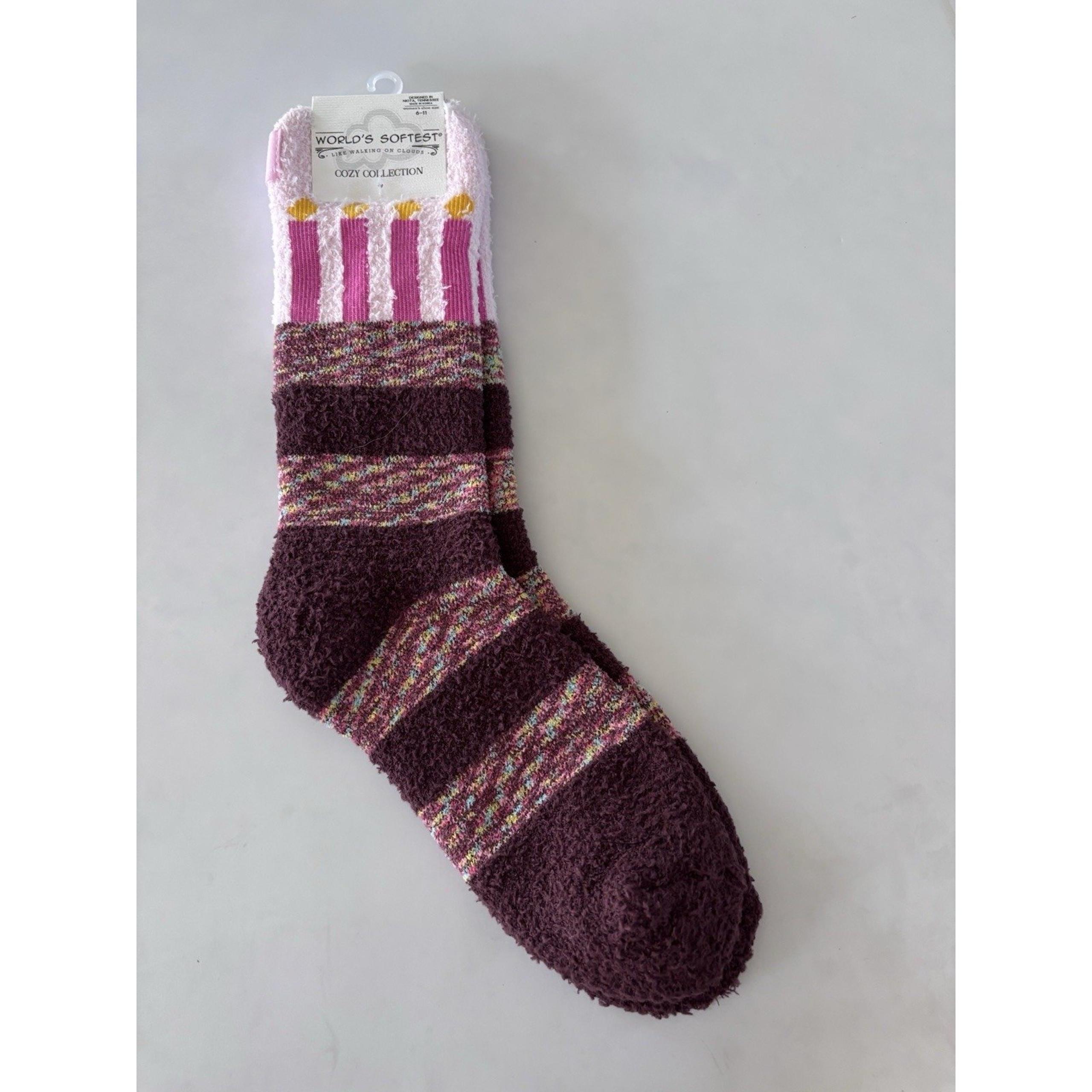 NWT World's Softest, Cozy Collection, Like Walking On Clouds Socks Sz 6-11. 3296