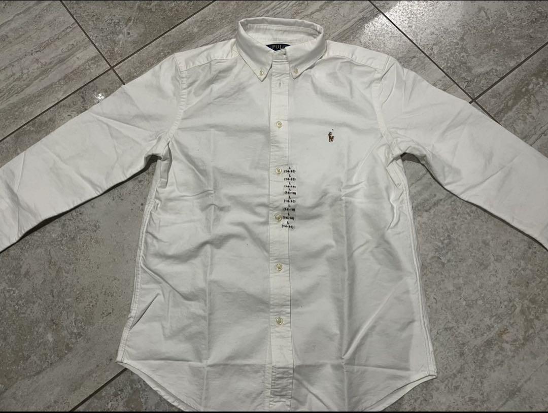 Polo Ralph Lauren White Shirt, Size L