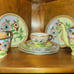 Set Vintage TT TAKITO Lusterware Hand Painted 9pc TEA SET