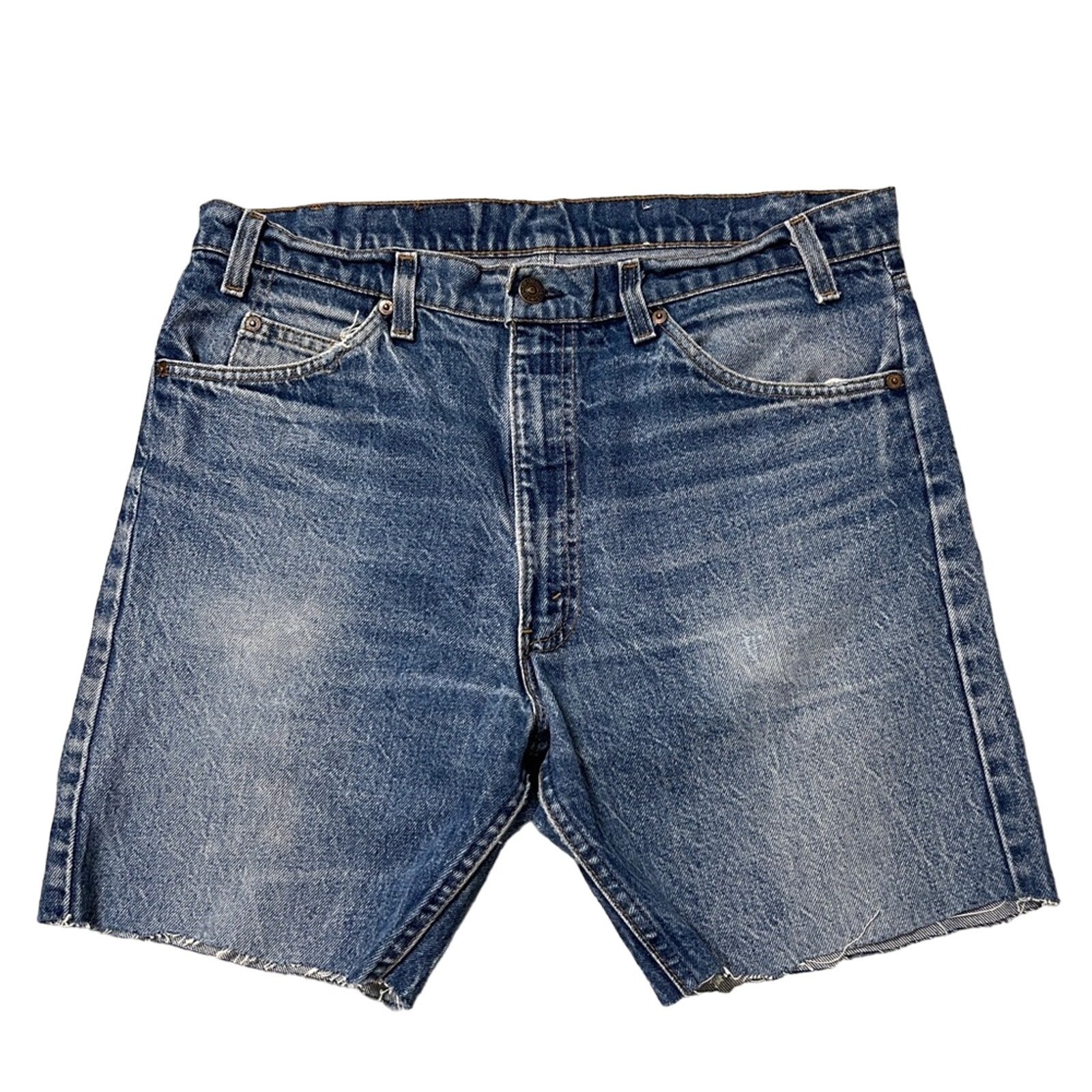 Vintage Levi’s Orange Tab Cut Off Denim Distressed Dad Shorts