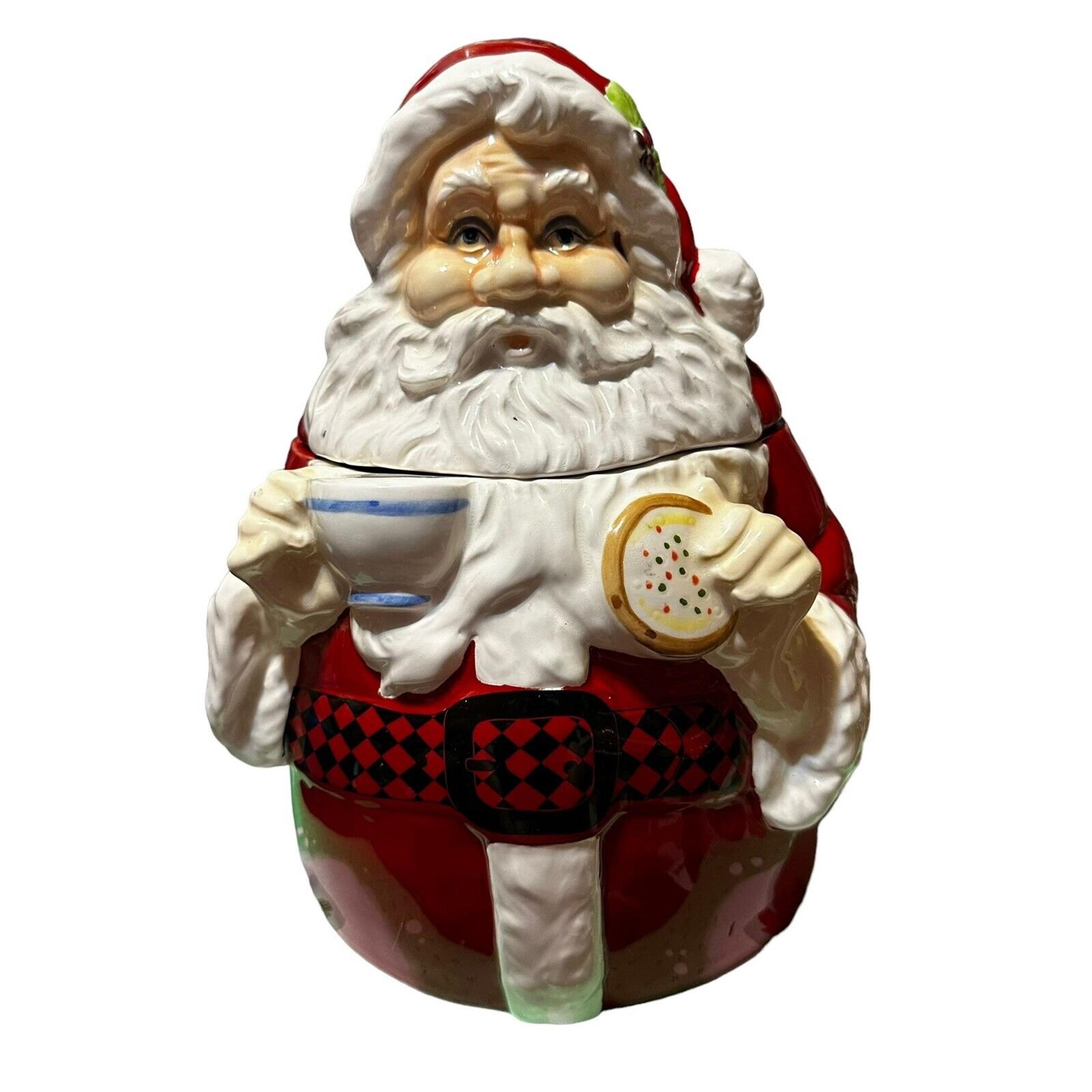Department 56 Santa Clause Cookie Jar - Dept. 56 Christmas Home Decor Milk