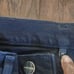 NWT Goldsign The High Rise Jeans Womens 24 Black Slatert Button Fly Ankle Leg