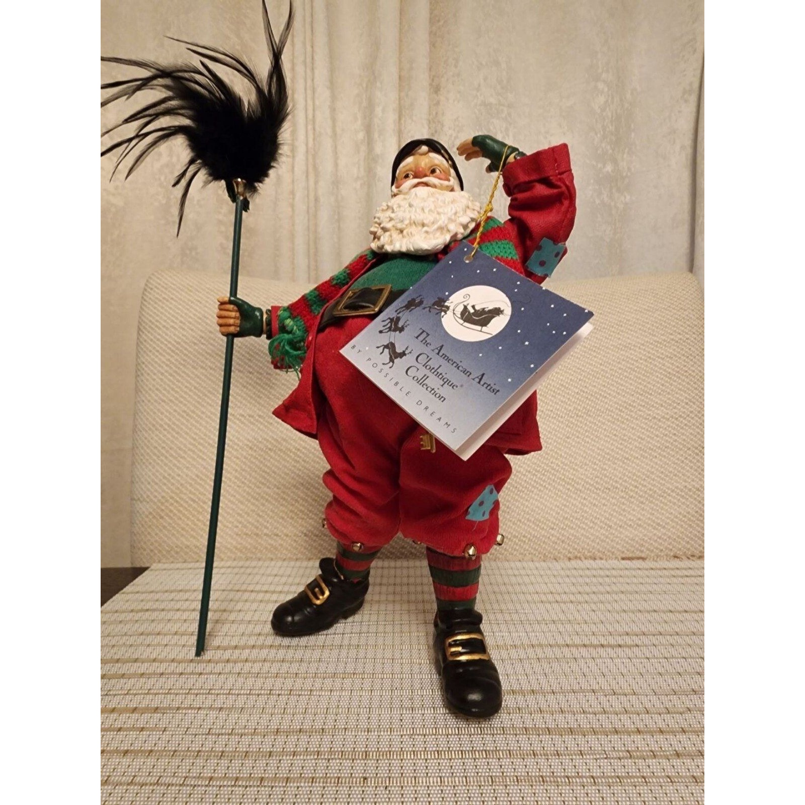 NWT Possible Dreams Clean Sweep Santa #15071