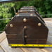 Vintage Wood Pirate Treasure Chest Jewelry Box Gothic Lion Heads Chains
