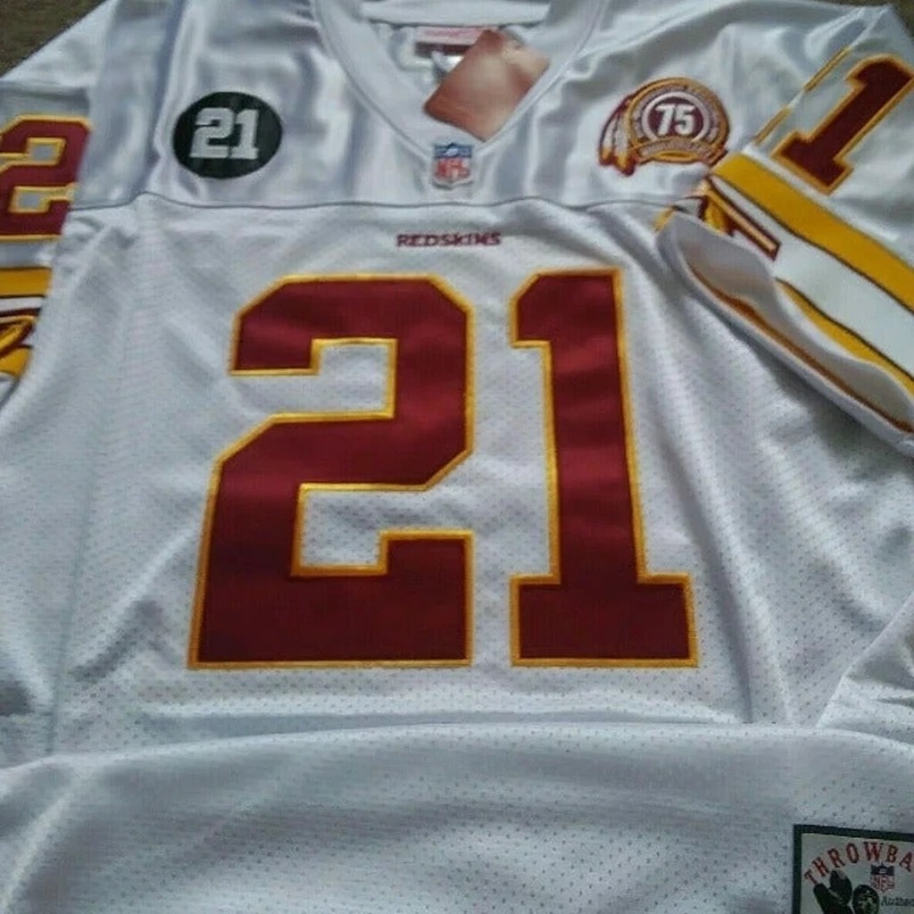 WASHINGTON REDSKINS SPECIAL ED #21 Sean Taylor 2 PATCH SEWN JERSEY WHITE XL NWT
