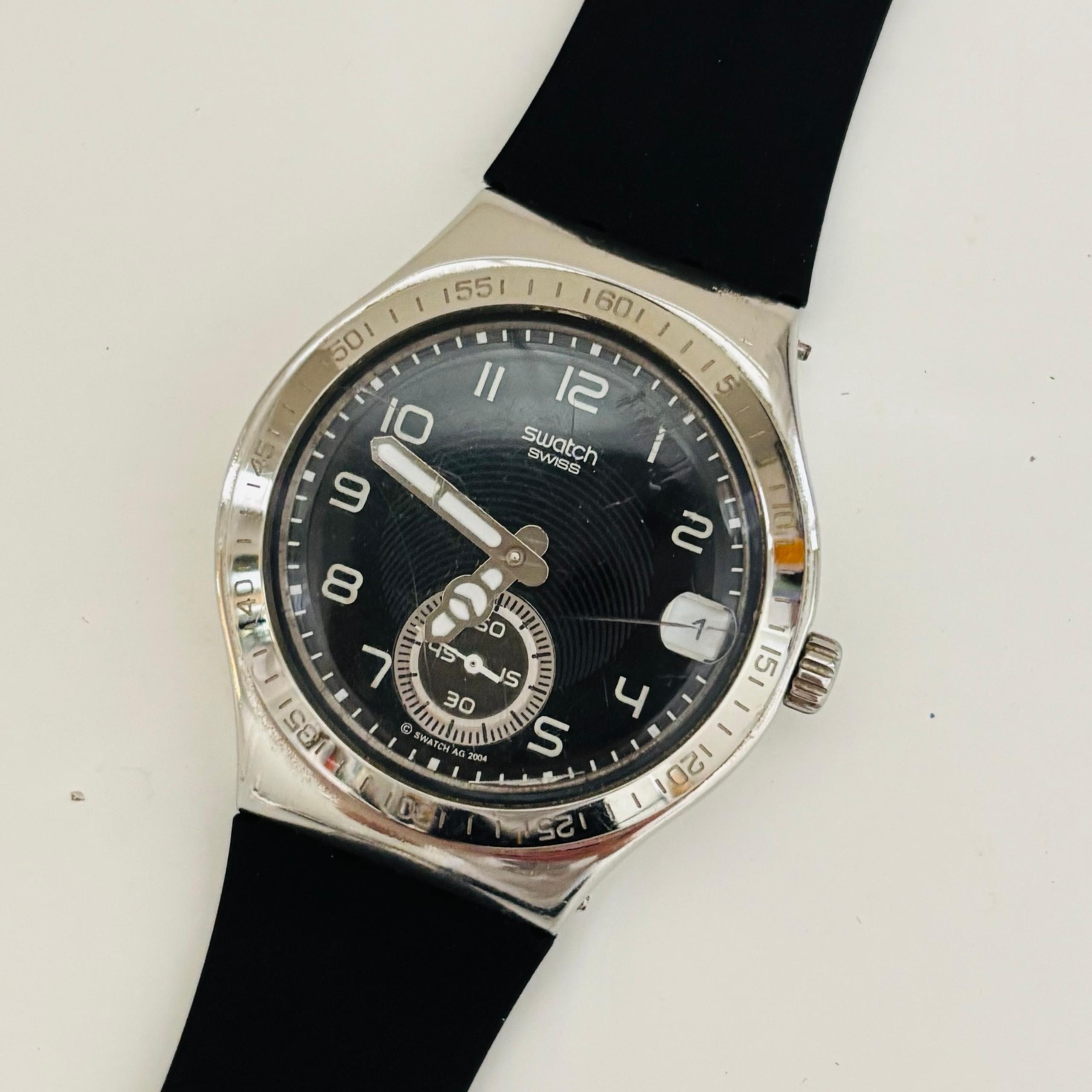 2004 Swatch Irony Dropping seconds YPS403 Men's Watch - case only #S29