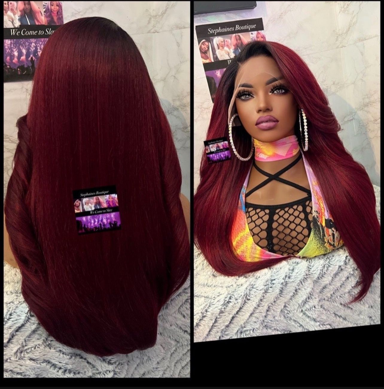 Human Hair Blended Lace Front Wig