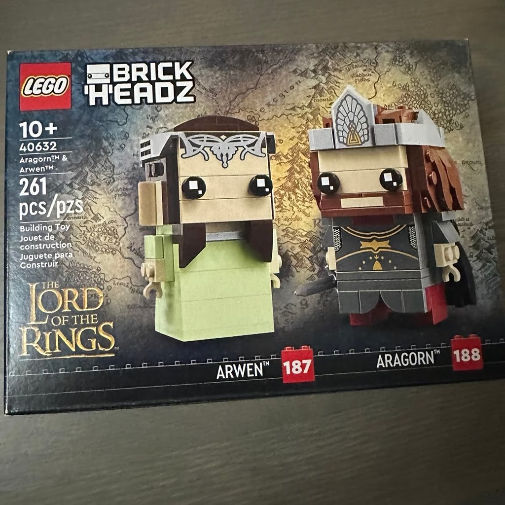 Lego Brickheadz The Lord of the Rings Aragorn & Arwen 40632 NEW SEALED BOX NSB