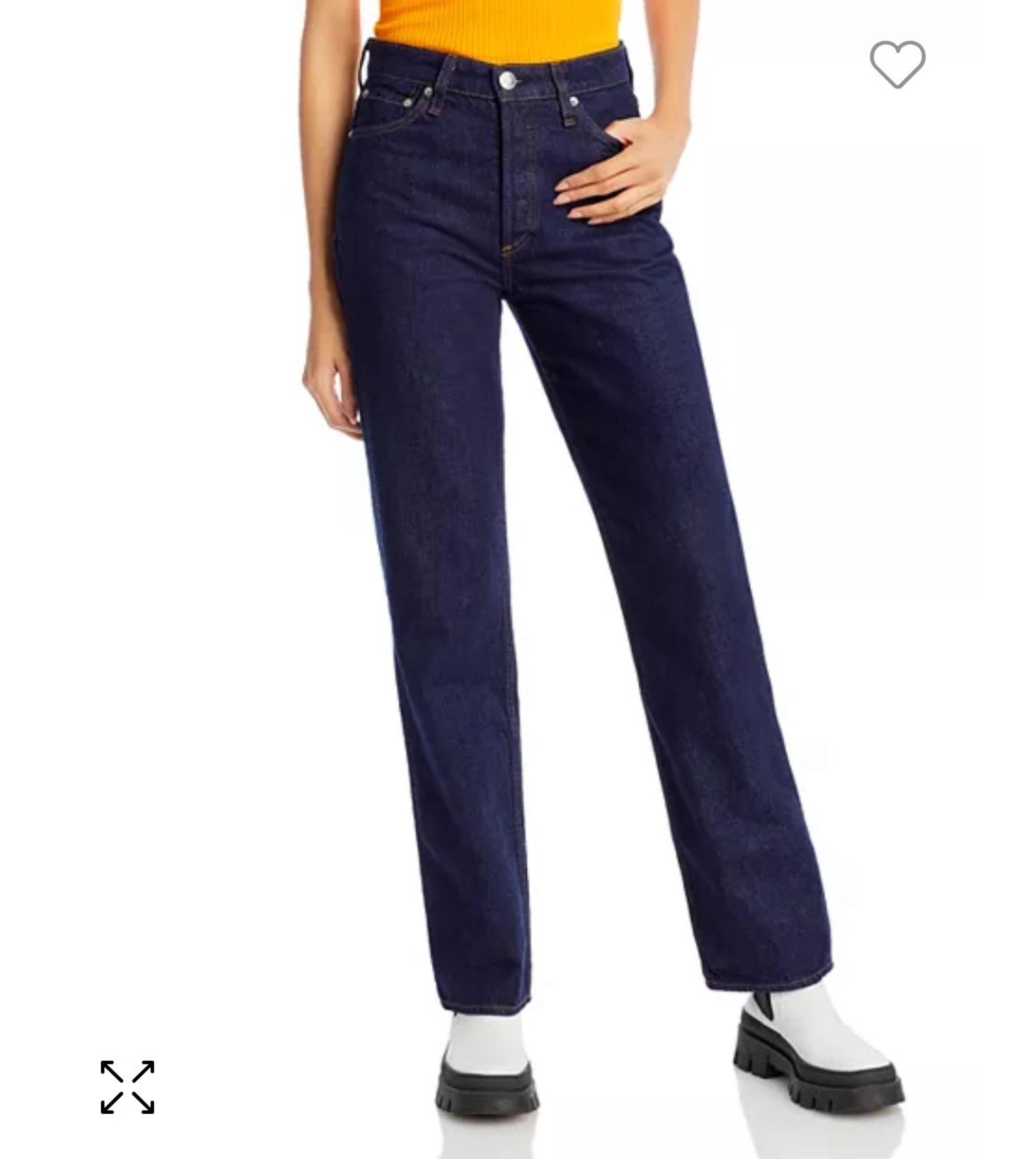 Alex High-Rise Straight-Leg Jeans in Rinse. - rag & bone