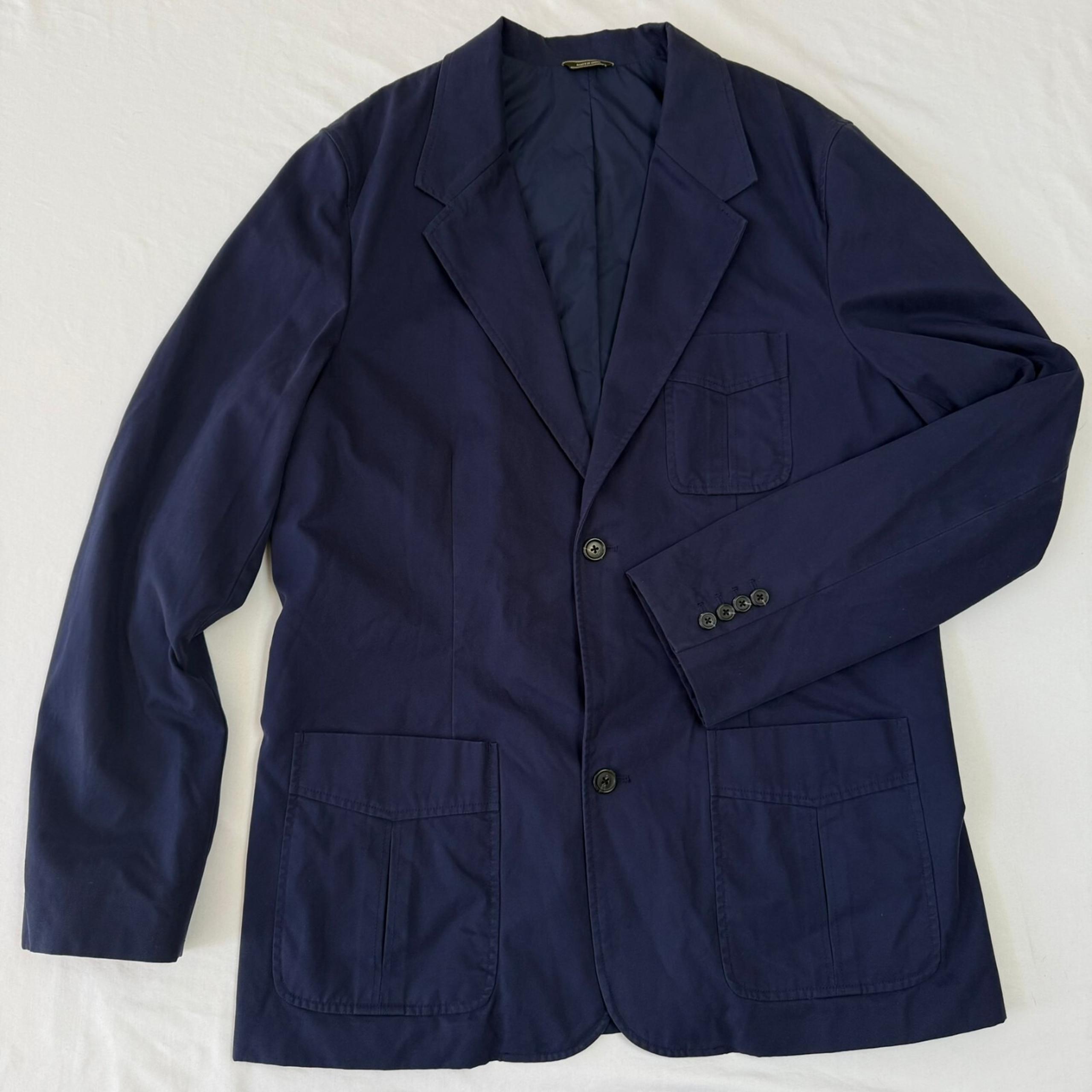 Eddie Bauer Blazer Men Large Tall Navy Blue Two Button Sport Coat Jacket New NWT