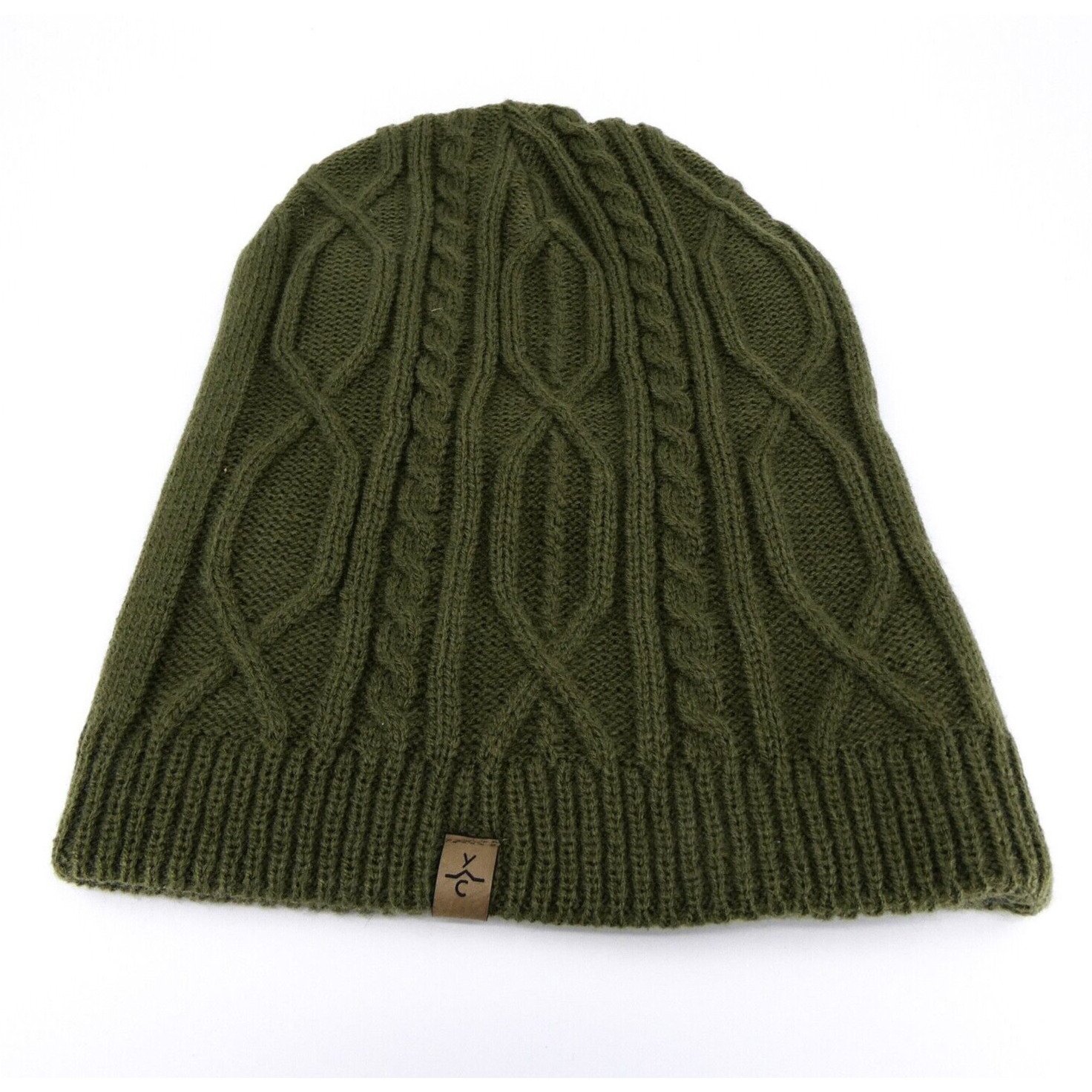 Yellowstone Club Hat YC Womens One Size Winter Beanie Cap Green Knit Ouray Sport